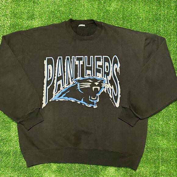 Other - Retro 1994 Carolina Panthers Black Crew Neck Sweatshirt Russell